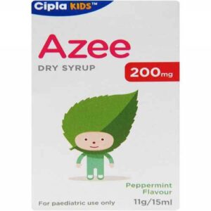 Azee 200mg Peppermint Flavour Dry Syrup 15ml